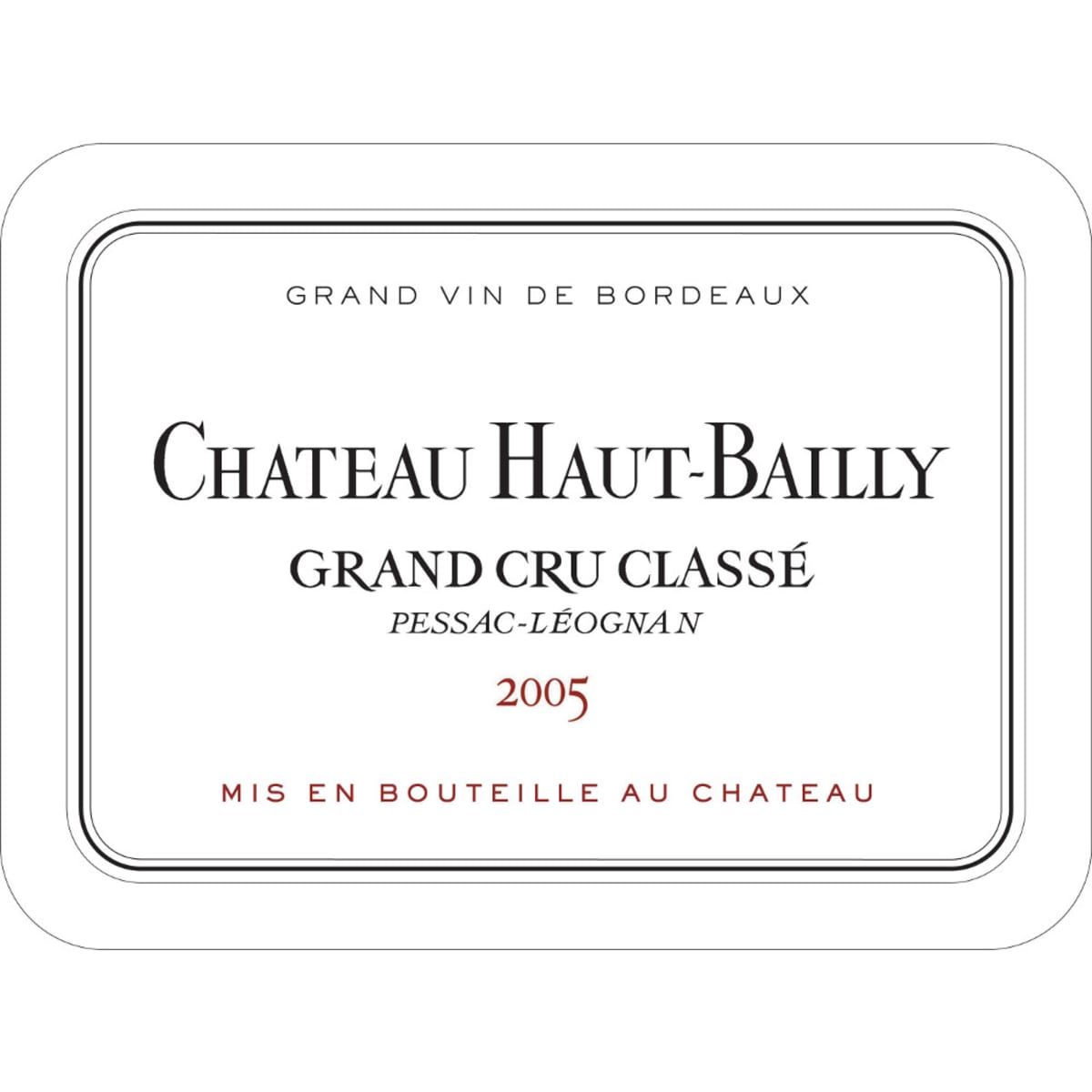 2005 Château Haut-Bailly - CellarTracker