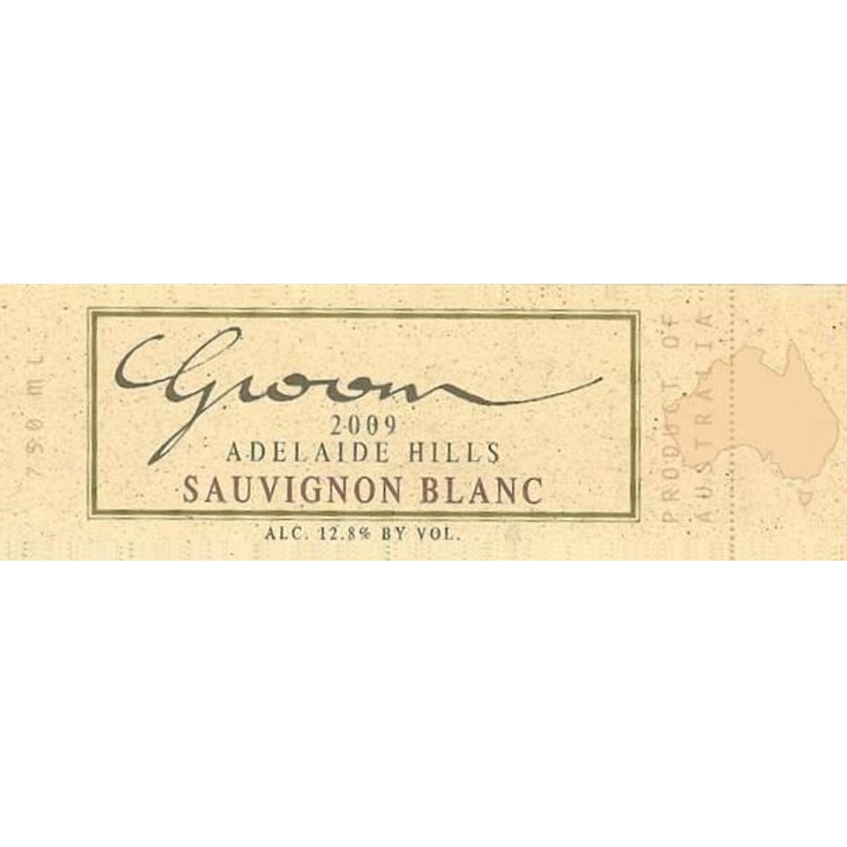 Groom Sauvignon Blanc 2009 Front Label