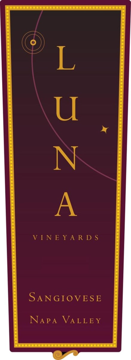 Luna Vineyards Sangiovese 2008 Front Label