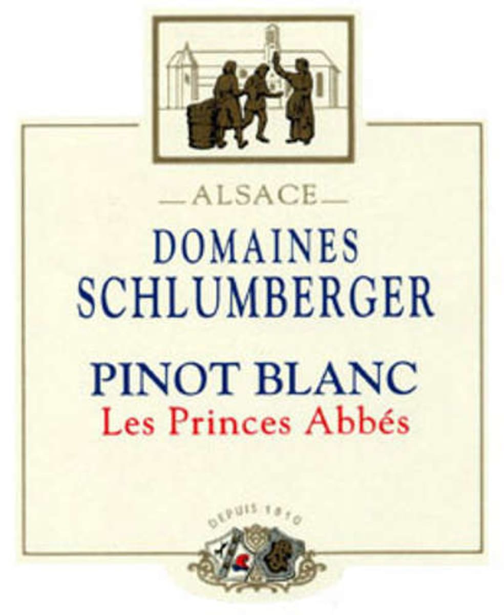 Domaines Schlumberger Les Princes Abbes Pinot Blanc 2008 Front Label