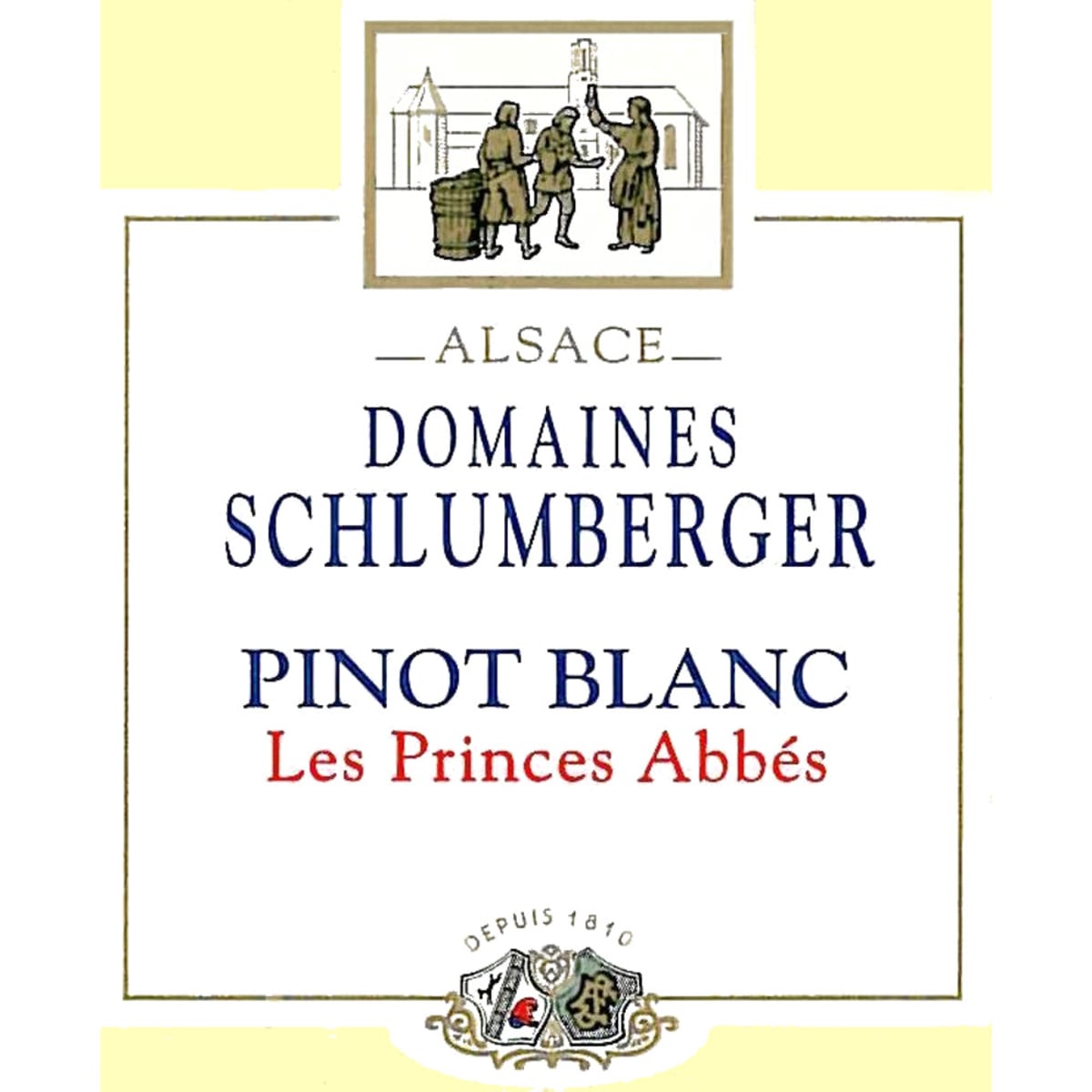 Domaines Schlumberger Les Princes Abbes Pinot Blanc 2007 Front Label