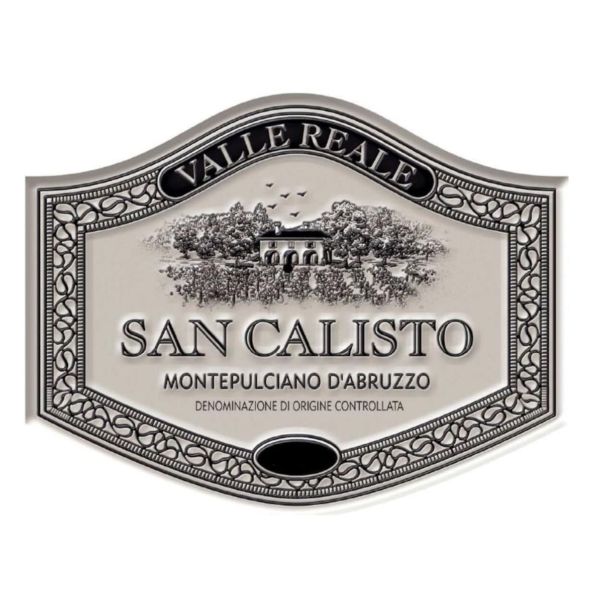 Valle Reale San Calisto Montepulciano d'Abruzzo 2008 Front Label