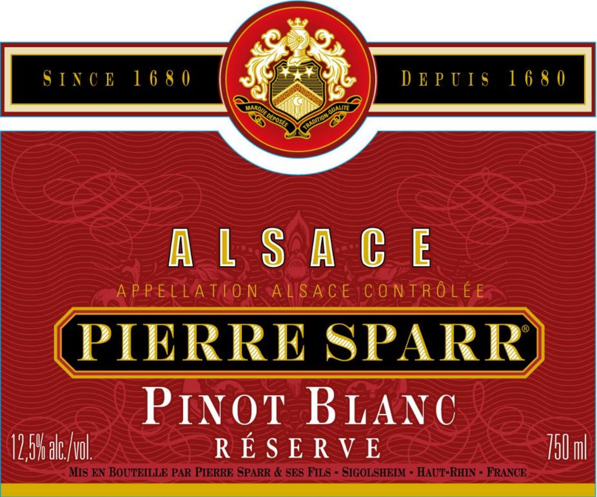 Pierre Sparr Pinot Blanc 2008 Front Label