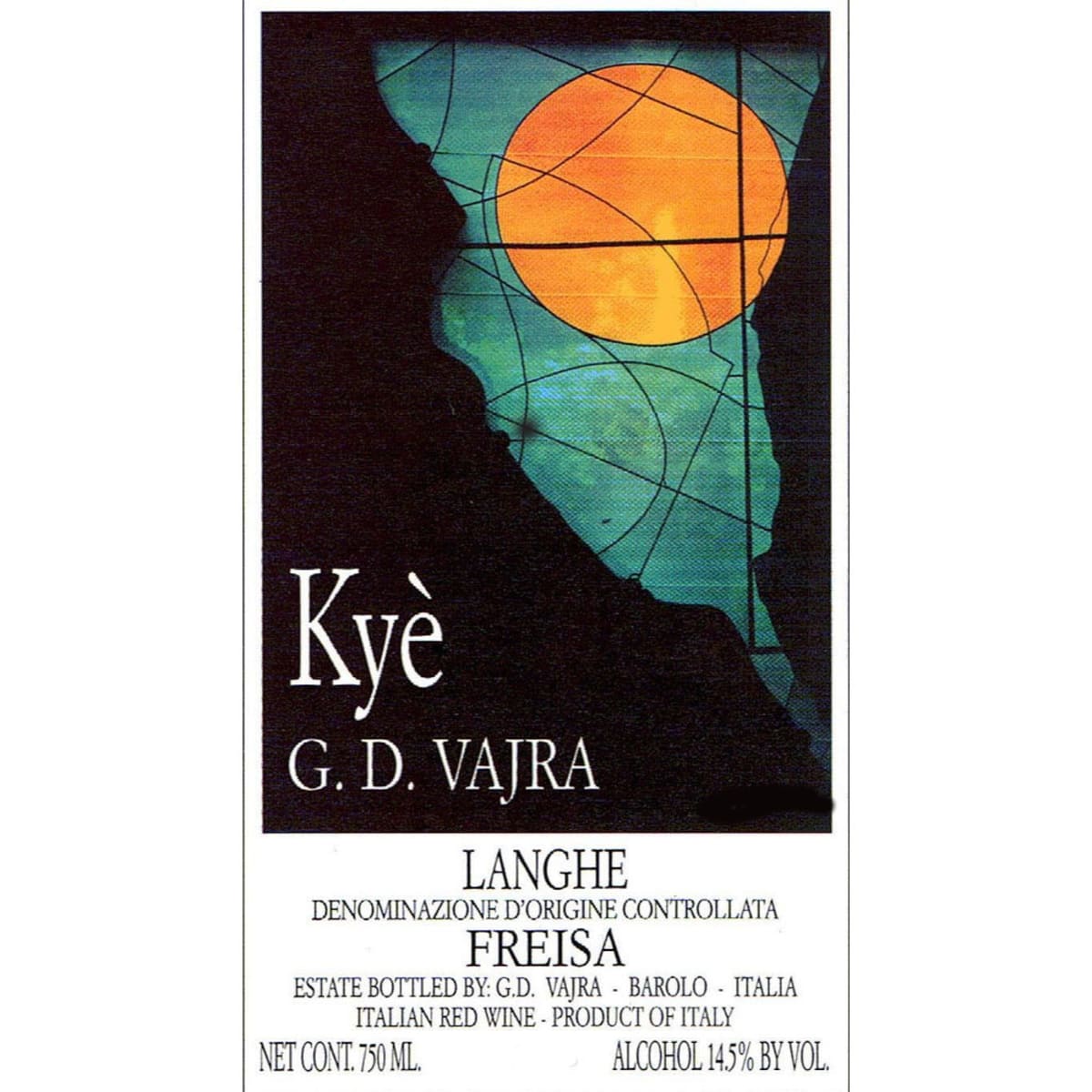 G.D. Vajra Langhe Freisa Kye 2008 Front Label