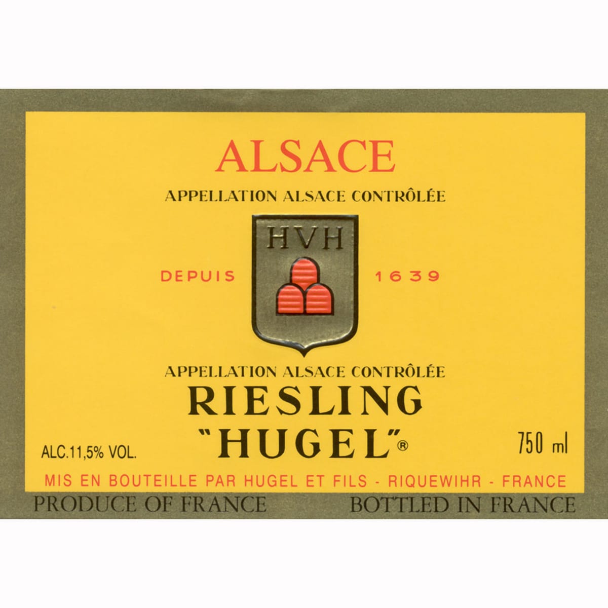 Hugel Classic Riesling 2010 Front Label