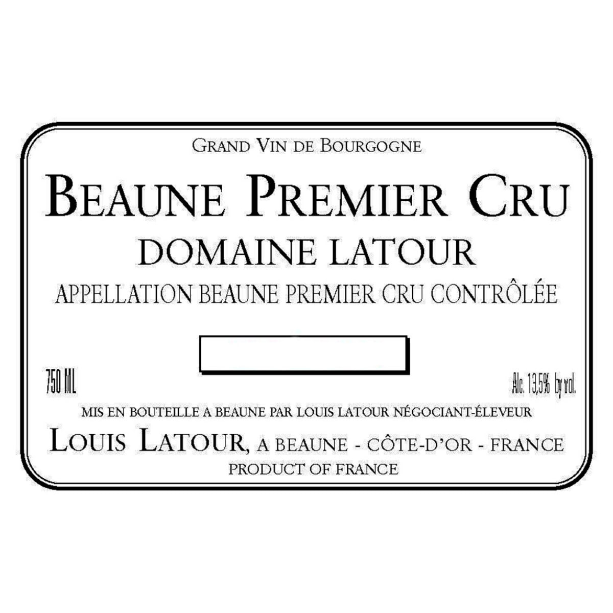 Louis Latour Beaune Vignes Franches Premier Cru 2005 Front Label