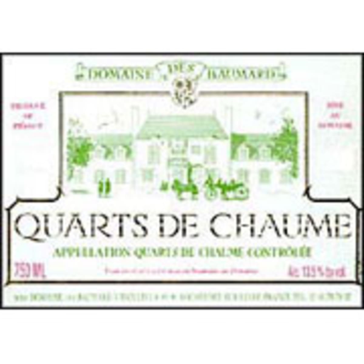 Domaine des Baumard Quarts de Chaume (375ML half-bottle) 1995 Front Label