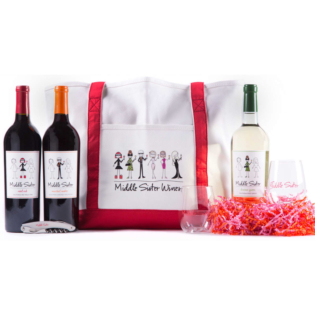 Wine Sisterhood Middle Sister Gift Set