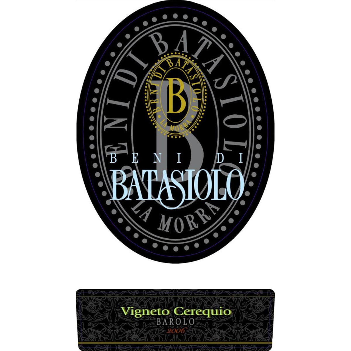 Beni di Batasiolo Barolo Cerequio 2006 Front Label