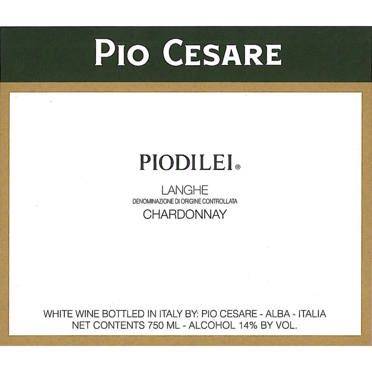 Pio Cesare Piodilei Chardonnay 2011 Front Label