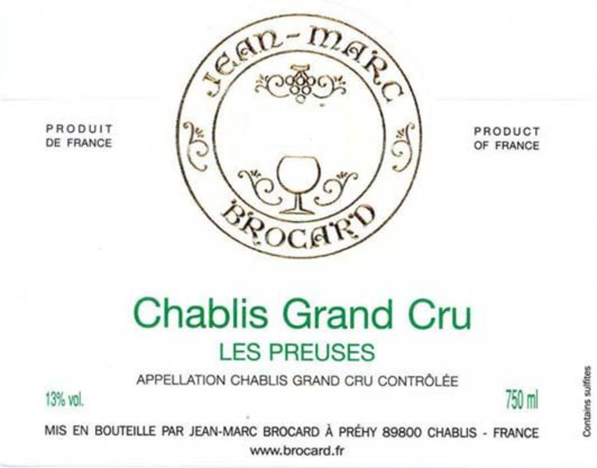 Brocard Les Preuses Grand Cru Chablis 2009 | Wine.com