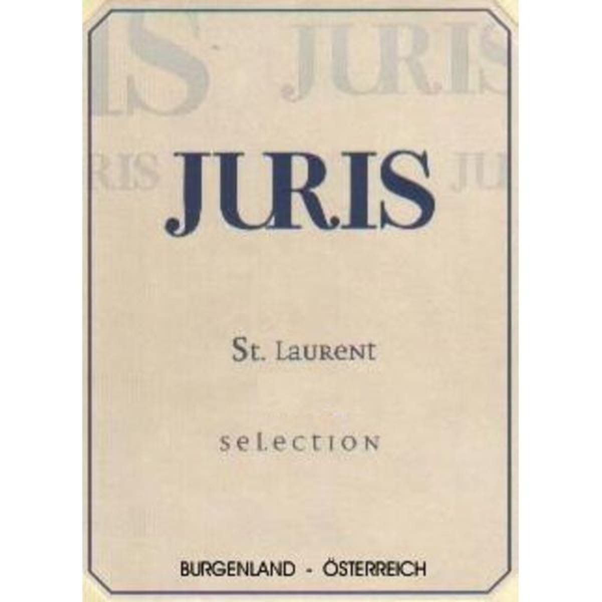 Juris St. Laurent Selection 2012 Front Label