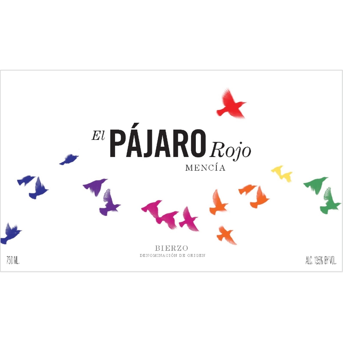 Losada El Pajaro Rojo Mencia 2012 Front Label