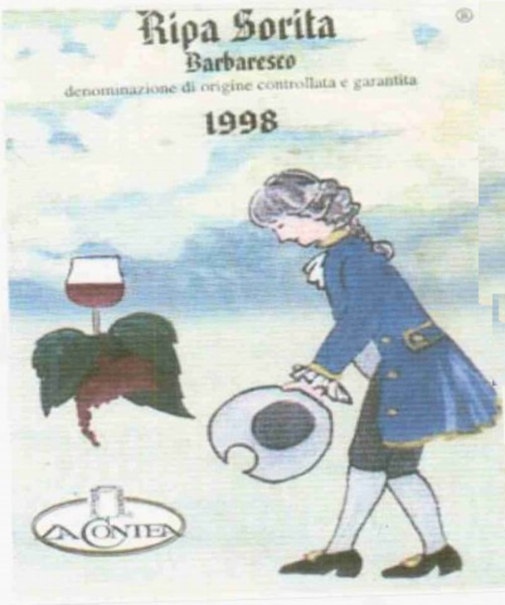 La Contea Ripa Sorita Barbaresco 1998 Front Label