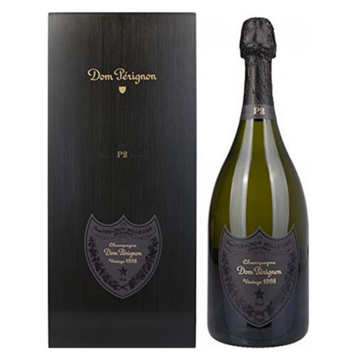 Vintage Dom Perignon 1998 Dark Green Champagne Empty Bottle