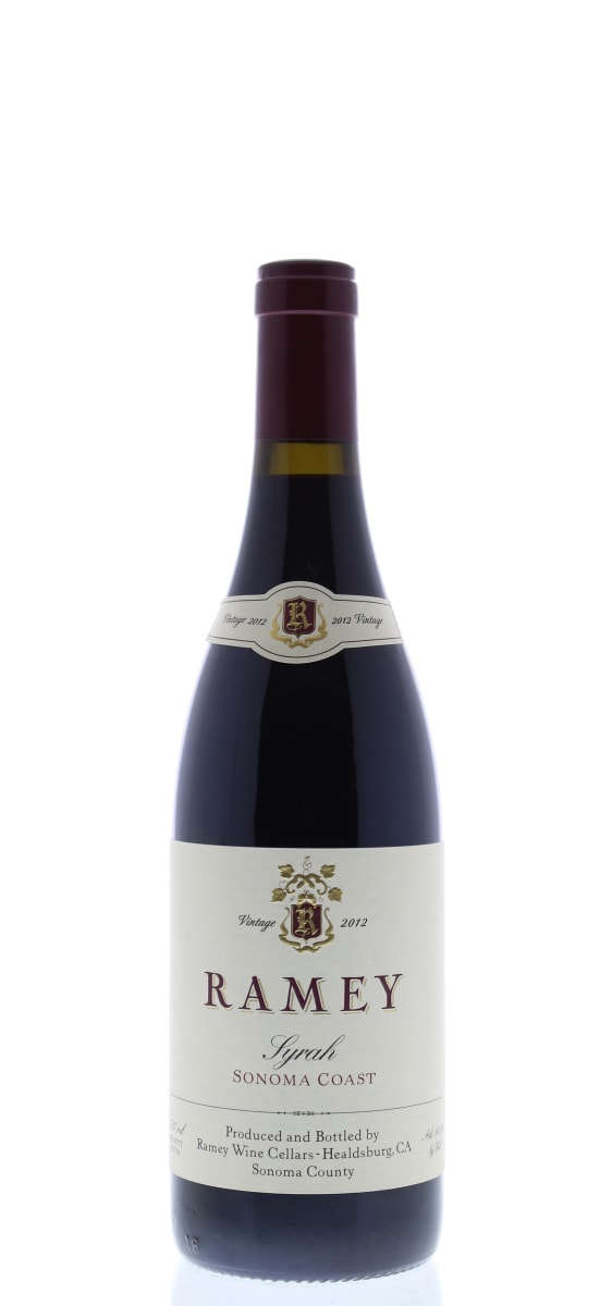 Ramey Sonoma Coast Syrah 2012 Front Bottle Shot
