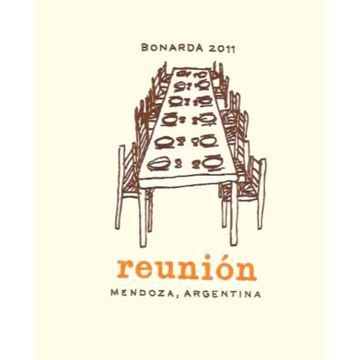 RJ Vinedos Reunion Bonarda 2011 Front Label