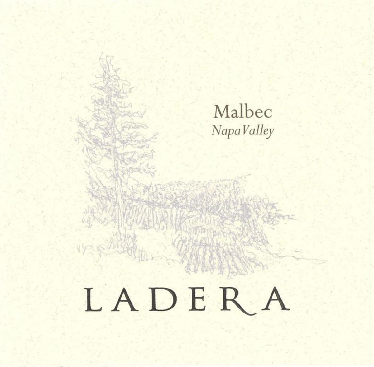 Ladera Ladera Malbec 2008 Front Label