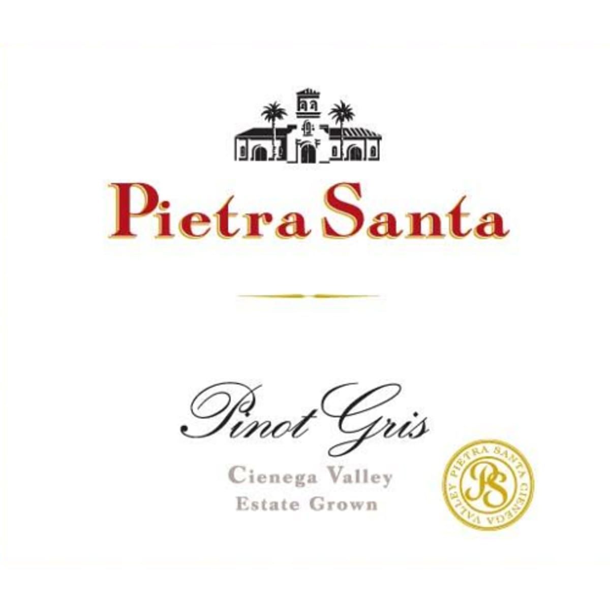 Pietra Santa Pinot Gris 2013 Front Label