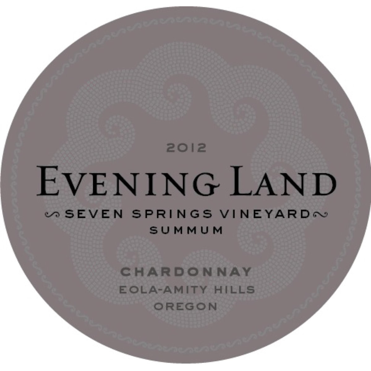 Evening Land Seven Springs Vineyard Summum Chardonnay 2012 Front Label