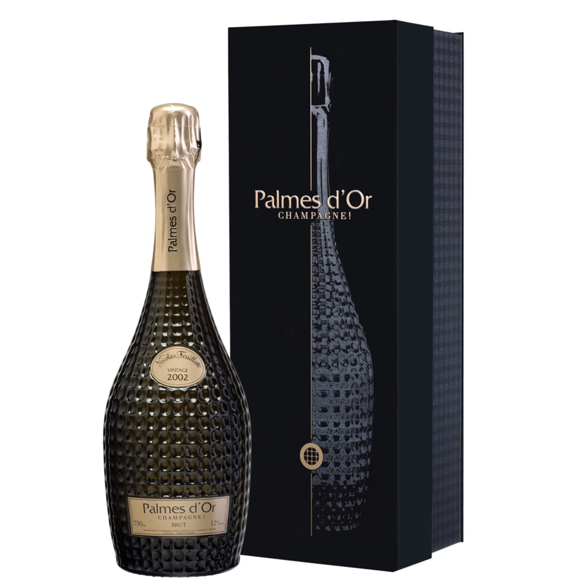 Palmes d'Or 2002 シャンパン ブリュット Nicolas Feuillatte Palmes d'Or Grand Cuvee with Gift Box