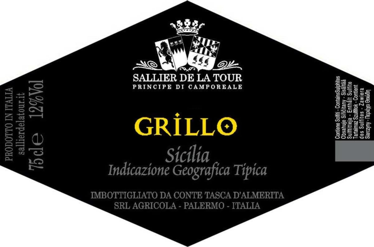 Sallier de La Tour Grillo 2012 Front Label