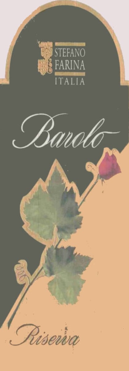 Stefano Farina Barolo Riserva 1998 Front Label