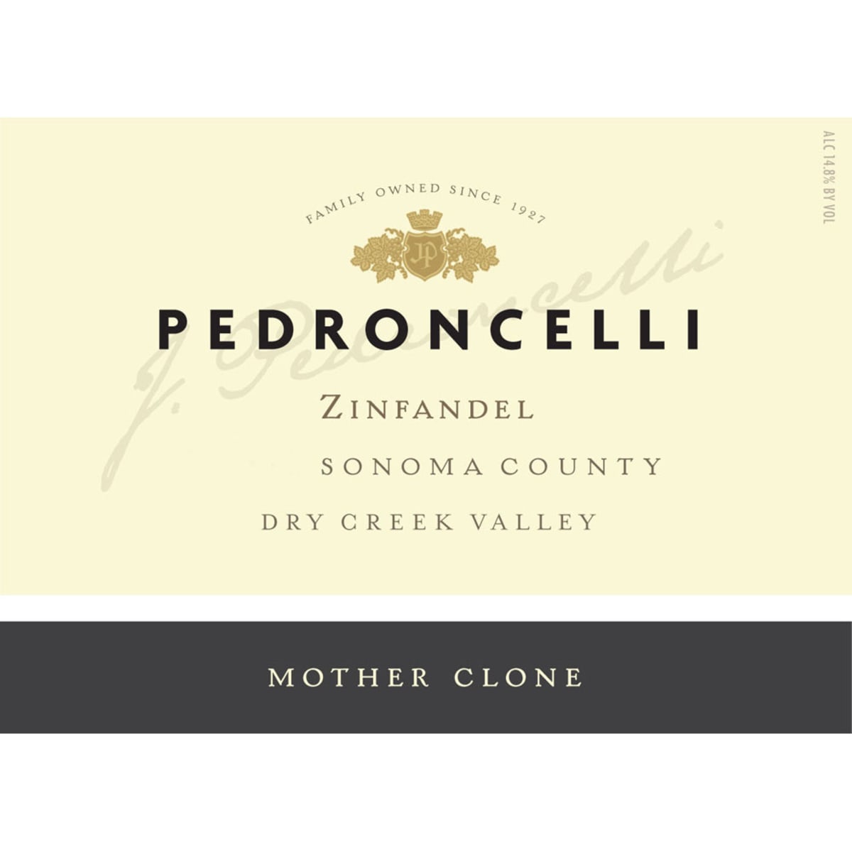 Pedroncelli Mother Clone Zinfandel 2014 Front Label