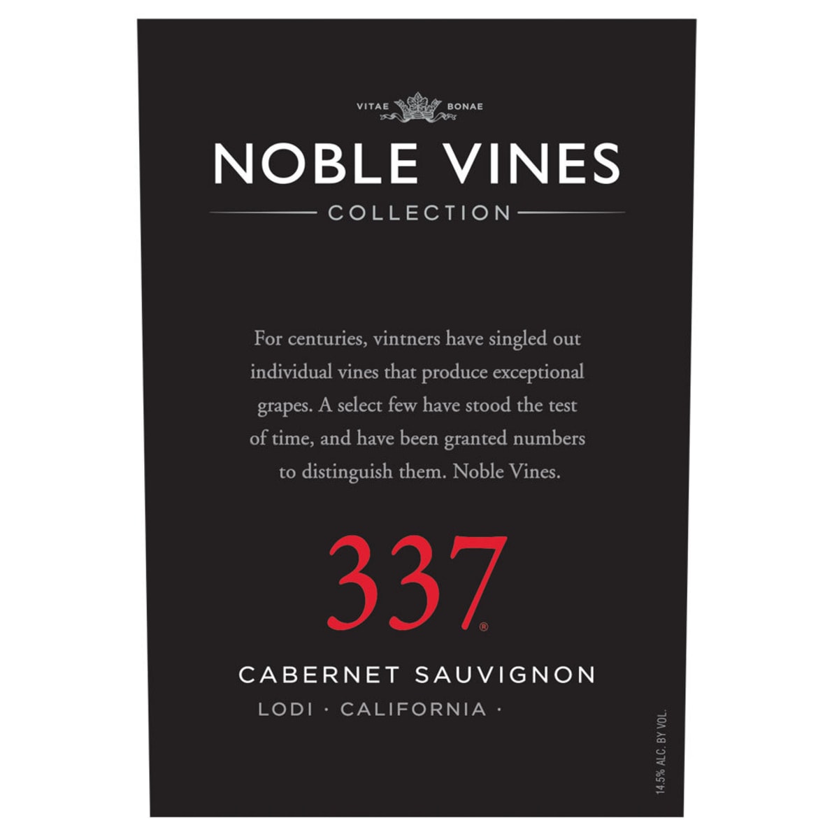 Noble vines 337 cabernet sauvignon 2014 hot sale