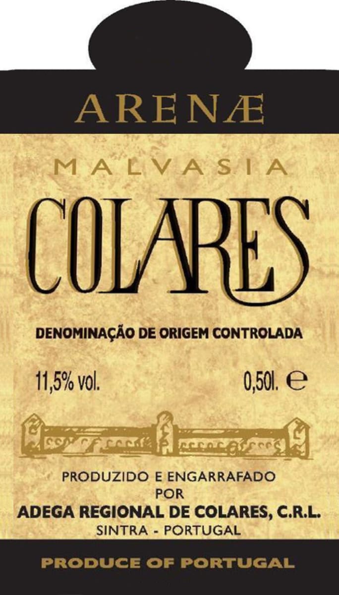 Adega Regional de Colares Arenae Malvasia 2010 Front Label