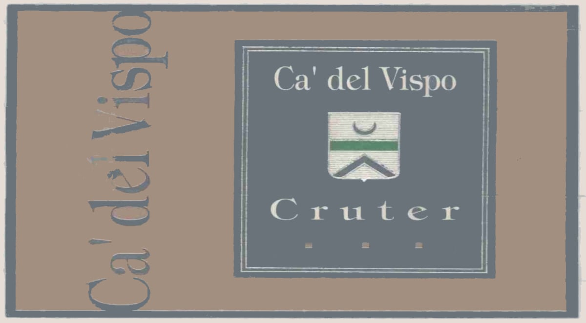 Azienda Agricola Ca' del Vispo Cruter Merlot 2001 Front Label