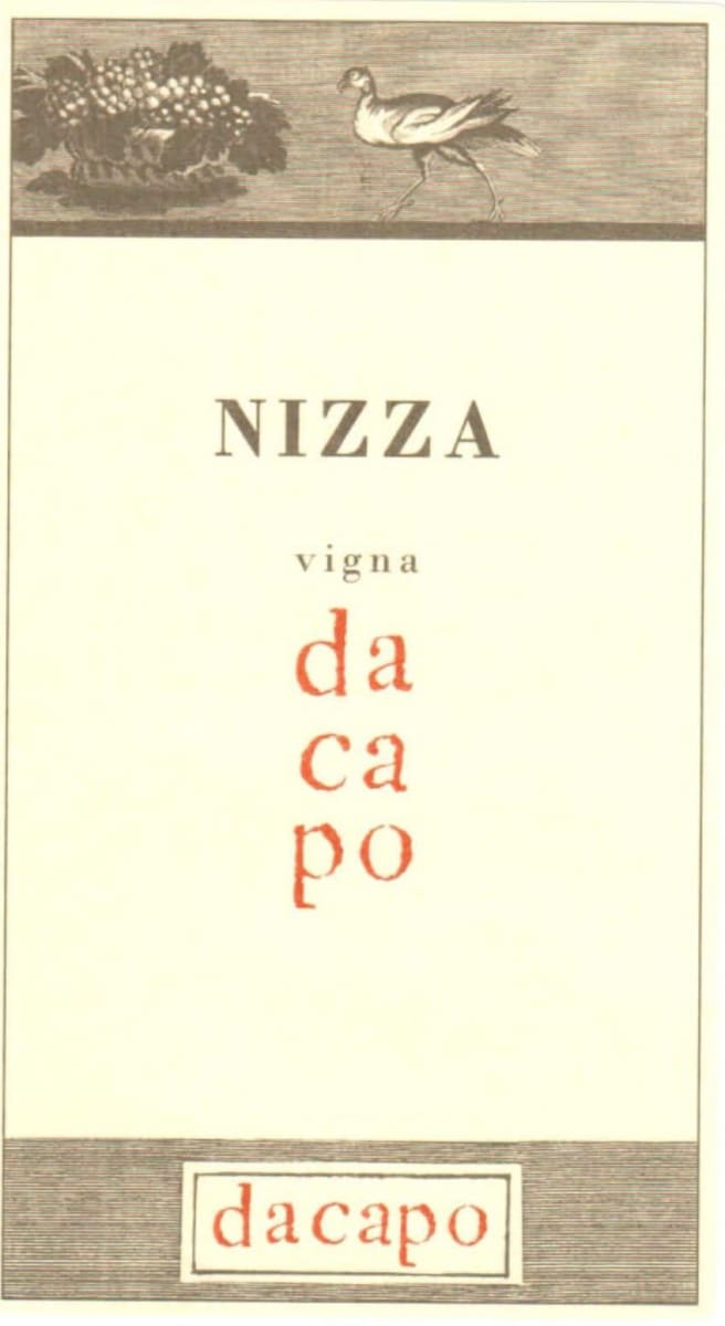 Azienda Agricola Dacapo Barbera d'Asti Superiore Vigna Dacapo Nizza 2001 Front Label