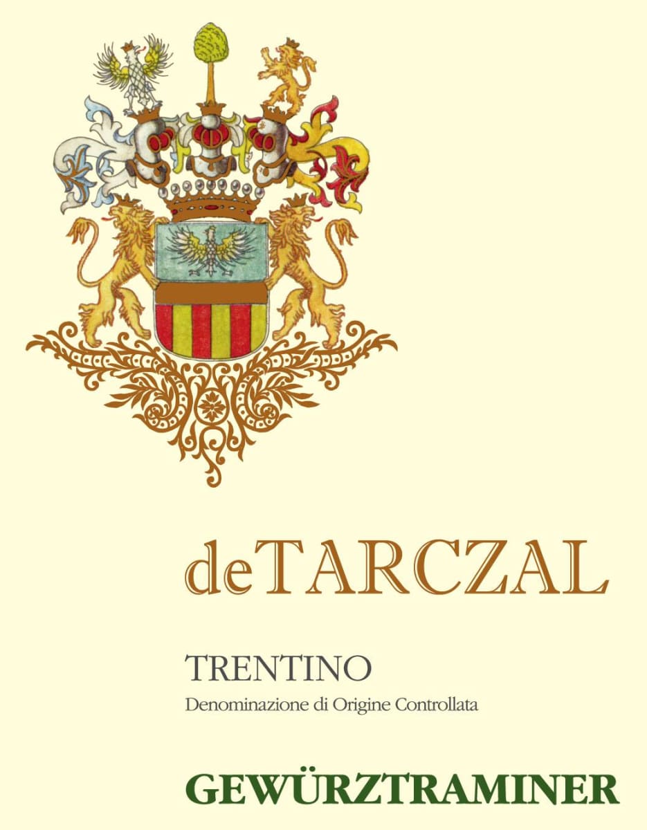 Azienda Agricola de Tarczal Trentino Gewurztraminer 2015 Front Label