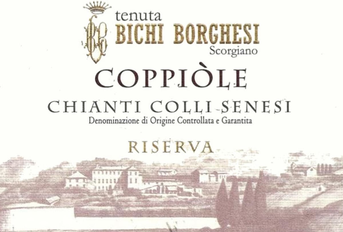 Bichi Borghesi Chianti Colli Senesi Coppiole Riserva 2009 Front Label
