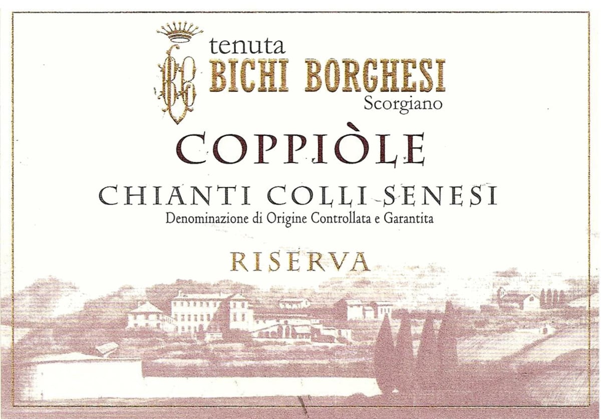 Bichi Borghesi Chianti Colli Senesi Coppiole Riserva 2007 Front Label