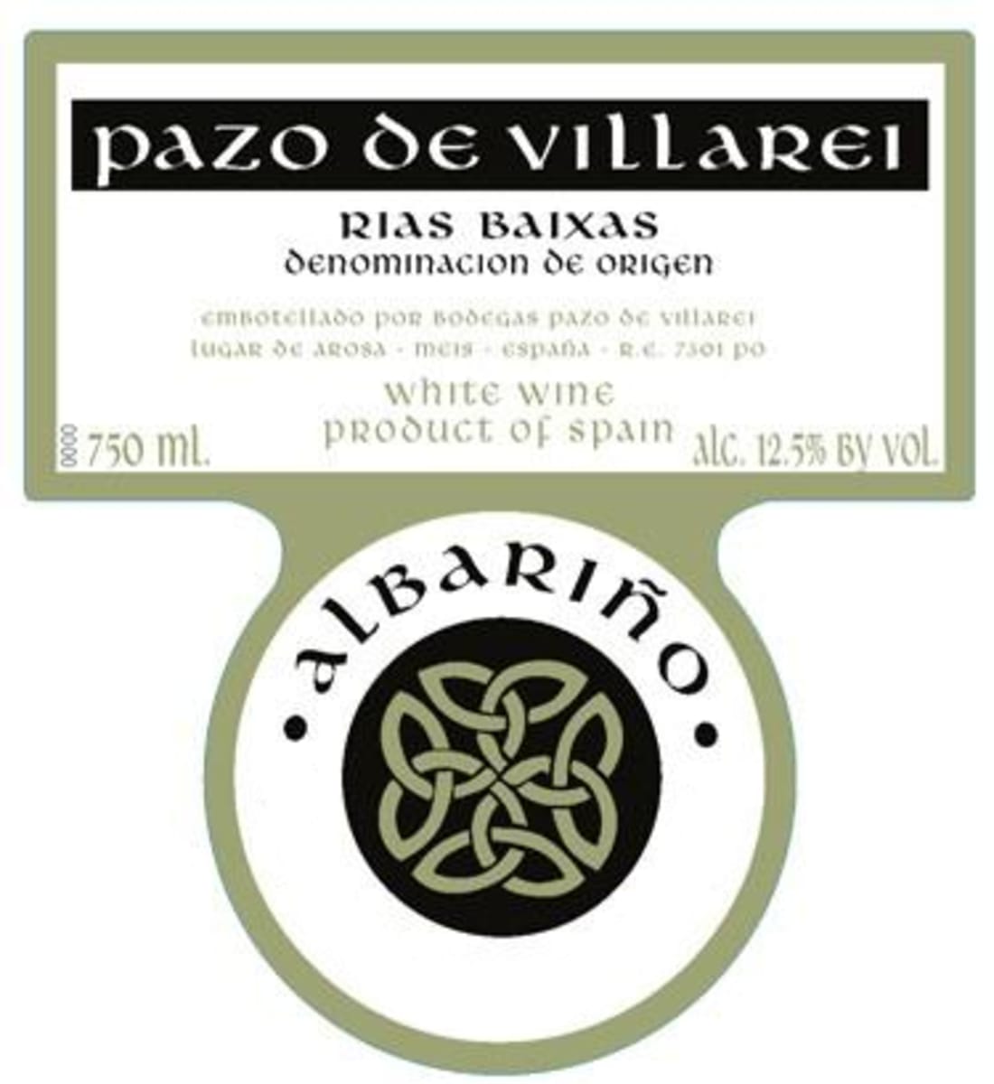 Bodegas Pazo de Villarei Rias Baixas 2011 Front Label