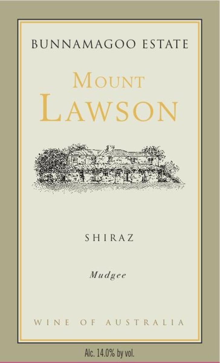 Bunnamagoo Estate Wines Mount Lawson Shiraz 2009 Front Label