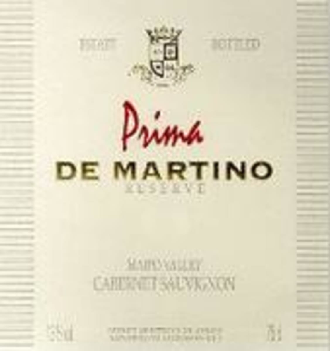 出産祝いなども豊富 Reserve Sauvignon Cabernet Prima Martino De 1995 Wine.com | ワイン