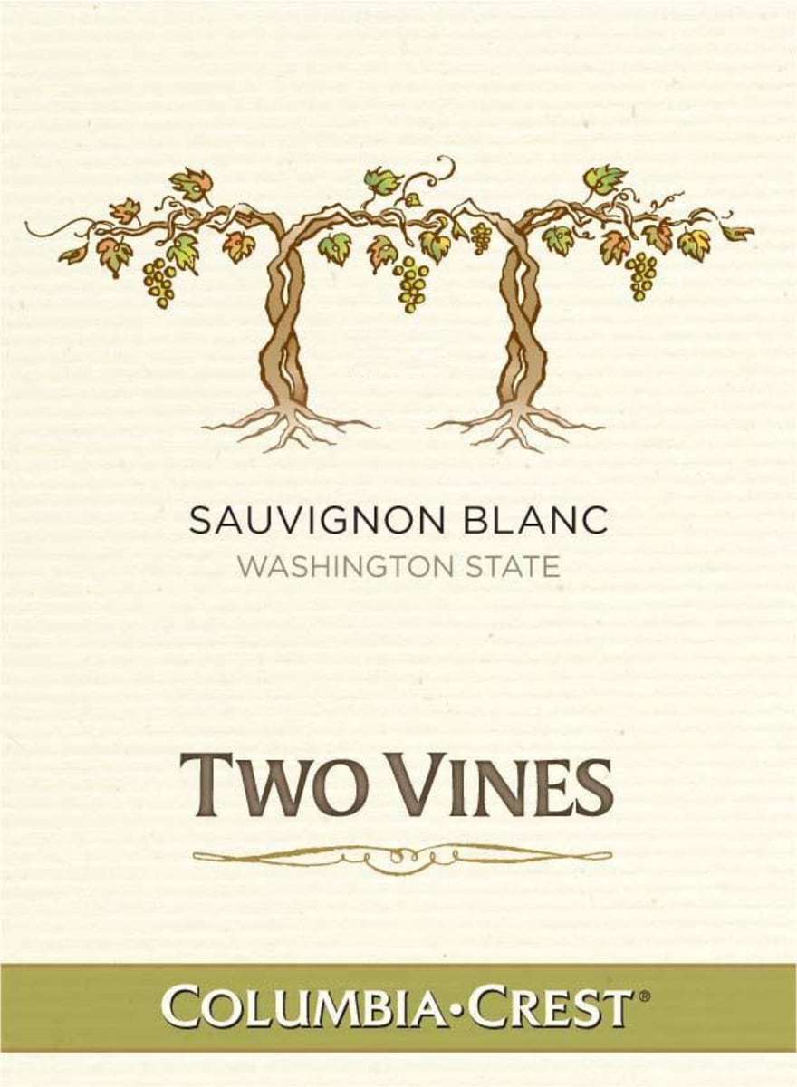 Two Vines Sauvignon Blanc 2013 Front Label