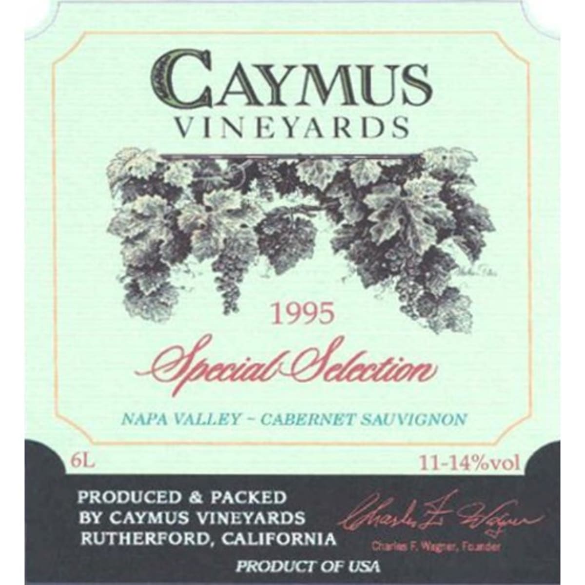 1995 Caymus Vineyards Cabernet Sauvignon – FineLiquors