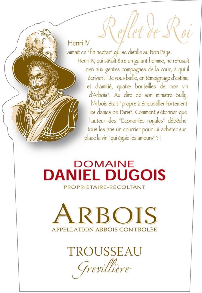 Domaine Daniel Dugois Arbois Grevilliere Trousseau 2012 Front Label