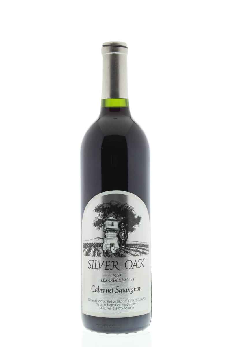 Silver Oak Alexander Valley Cabernet Sauvignon 1990 Front Bottle Shot