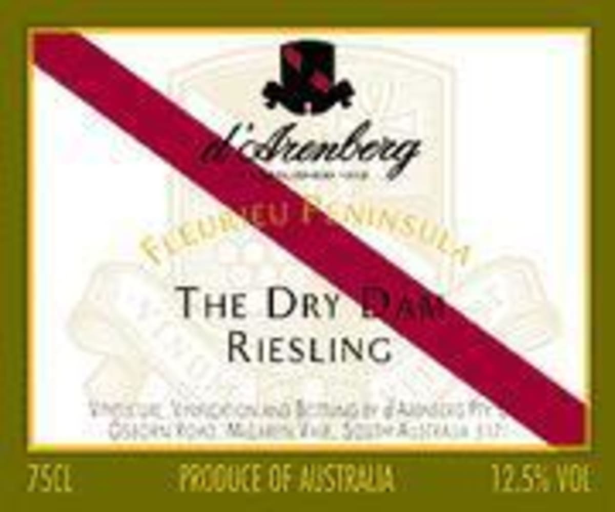 d'Arenberg The Dry Dam Riesling 1996 Front Label