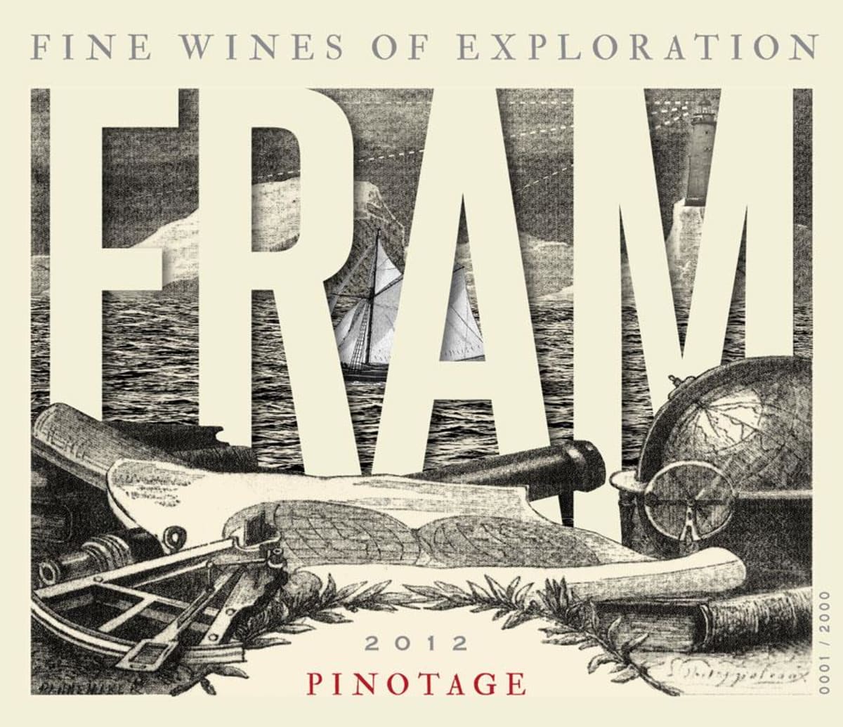 Fram Wines Pinotage 2012 Front Label