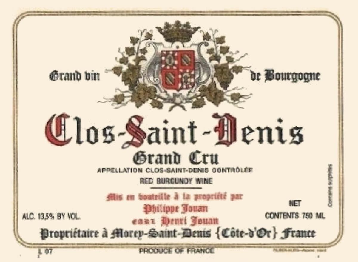 Henri & Philippe Jouan Clos-Saint-Denis Grand Cru 2013 | Wine.com