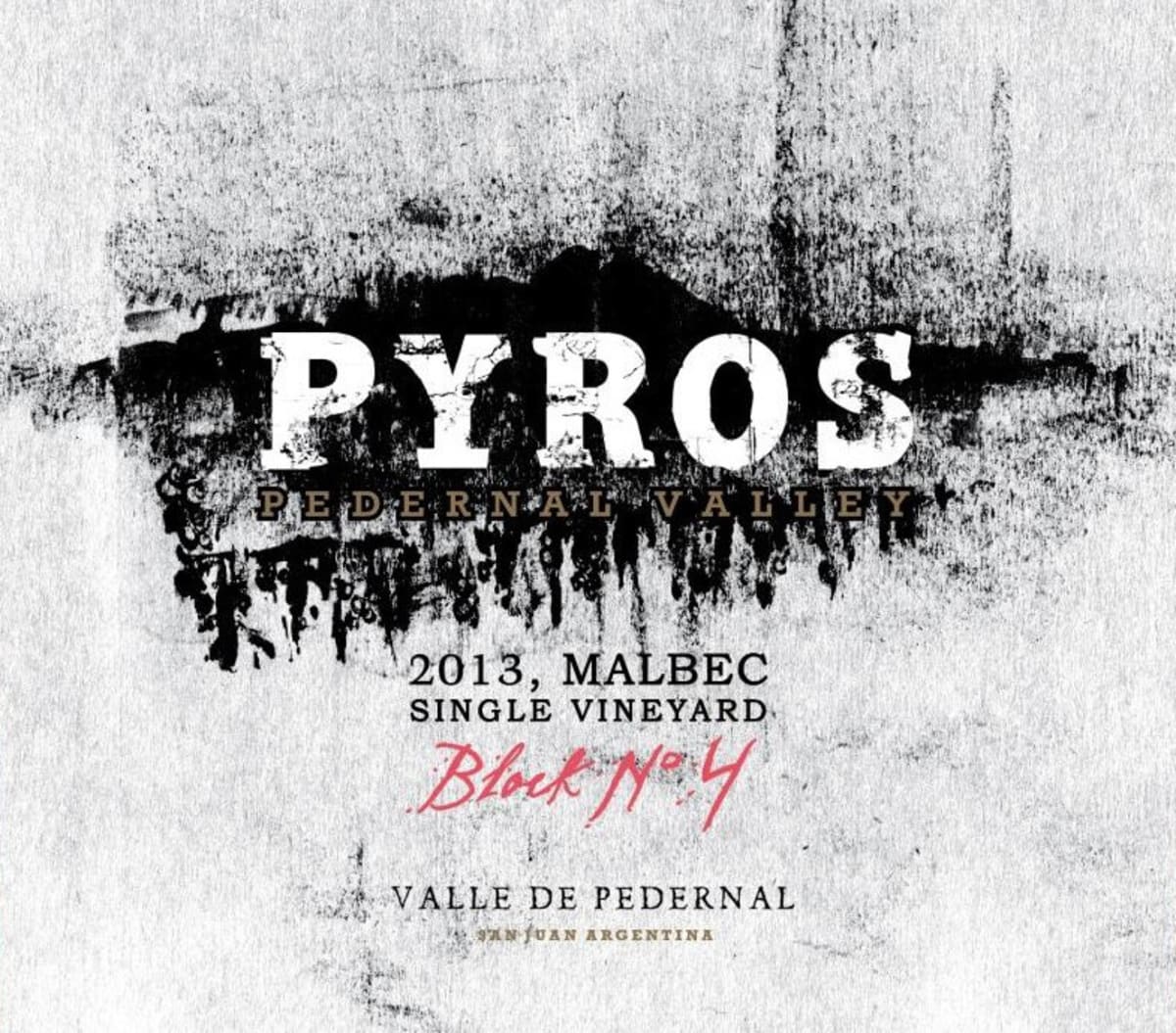 PYROS SINGLE VIN BLOCK n4 MALBEC 2015 6X750 N - imagen 4