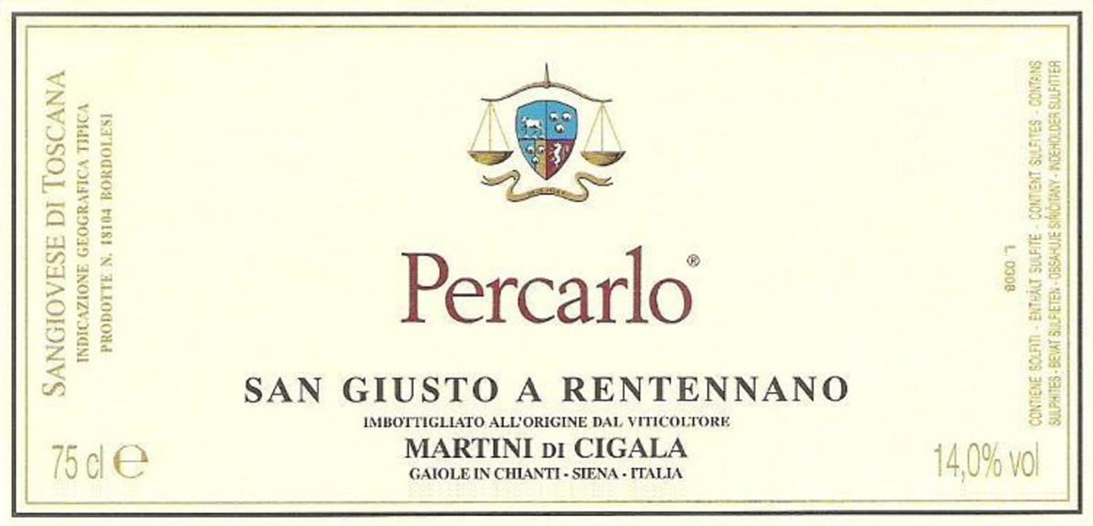 【返品交換不可】 Percarlo Rentennano a Giusto San 2007 Wine.com | イタリア
