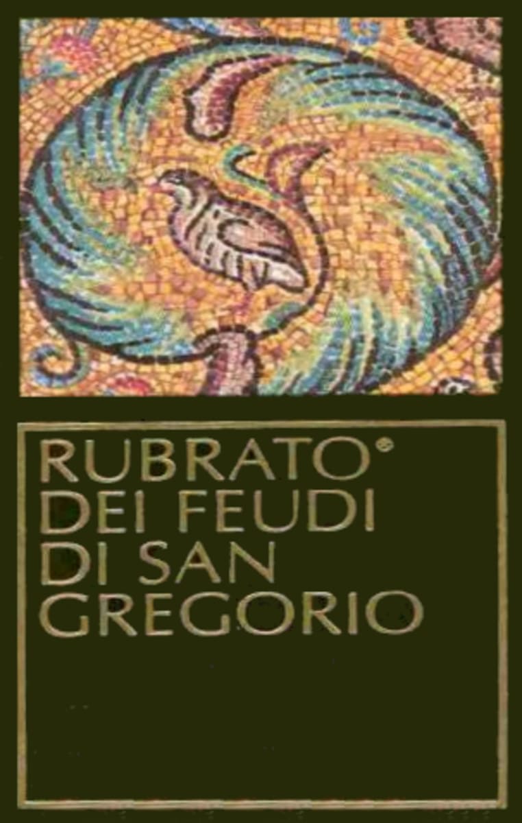 Feudi di San Gregorio Irpinia Rubrato Aglianco 2002 Front Label