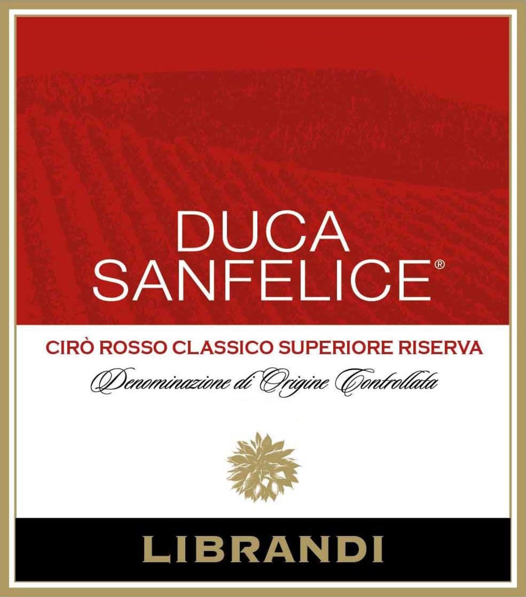 Librandi Duca San Felice Ciro Rosso Gaglioppo Riserva 2010 Front Label