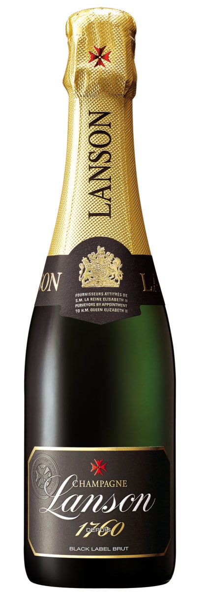 人気の贈り物が Lanson Le Wine.com | half-bottle) (375ML Brut Label Black ワイン